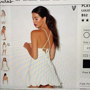 Play on curves ivory backless dress